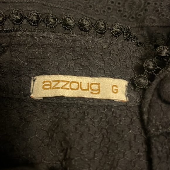 Black Sleeveless Ruffled Button Down Top - Picture 3 of 4